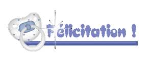 Gif animé félicitations bébé